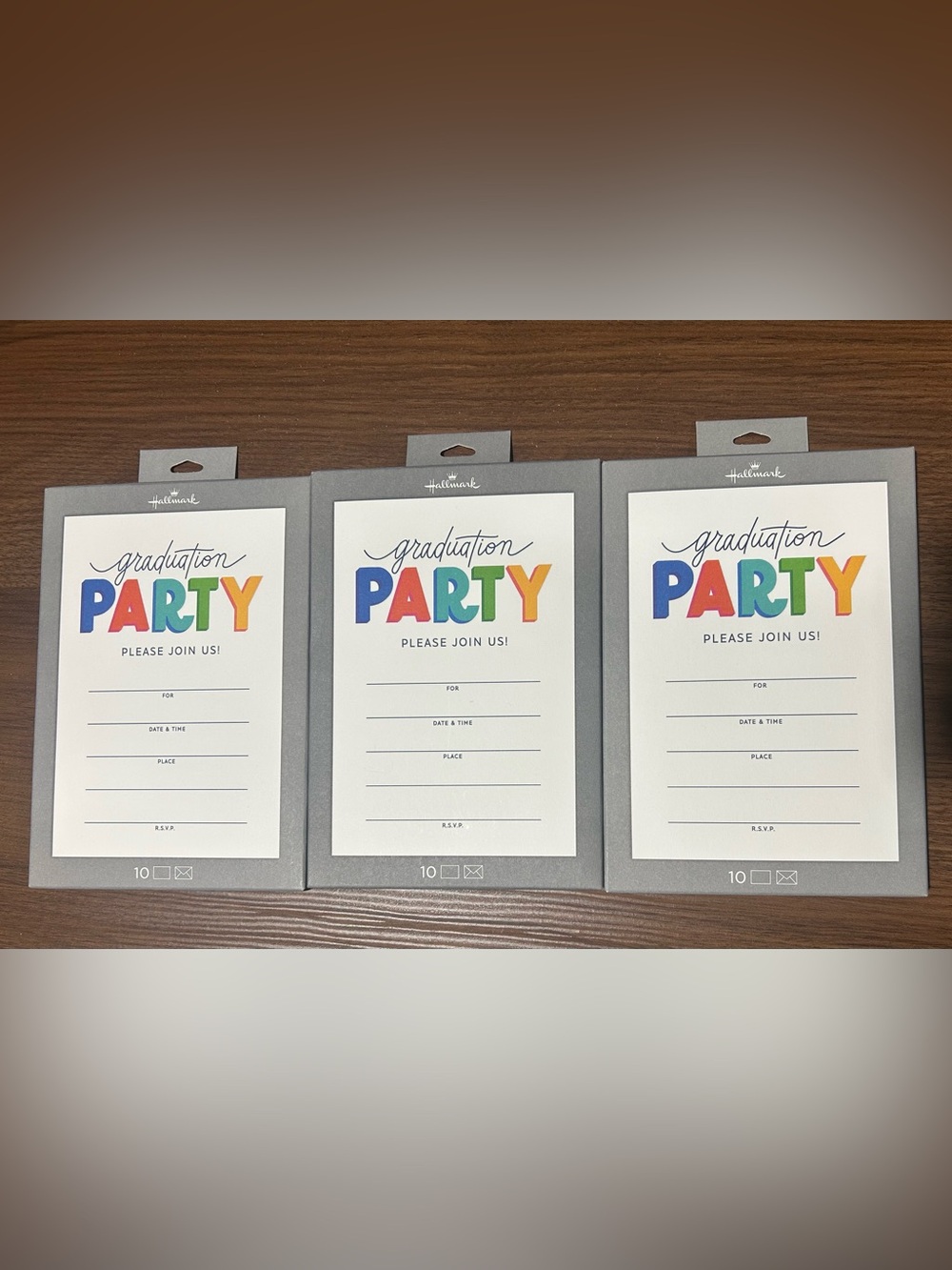 Hallmark Graduation Party Invitations 🎓 3 packs = 30 invitations total